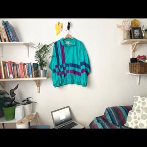 SOLD 90’s Asymmetry Colourblock Windbreaker